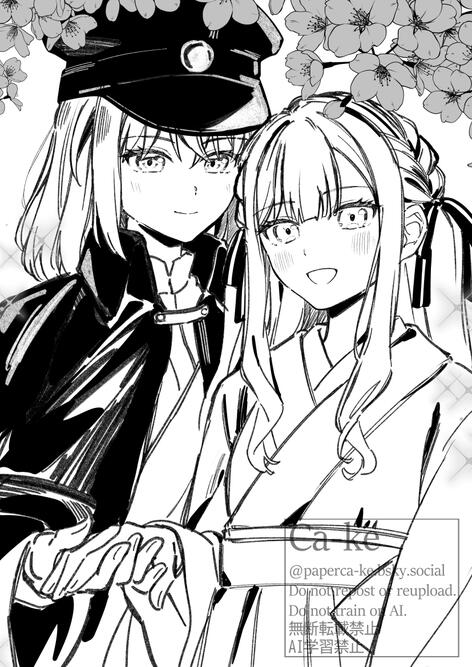 "how about make Hatsune/Sakiko/hatsusaki (feel free to pick one) wears Taisho era outfit? simple one is fine too uwu"